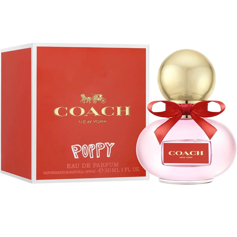 New coach New York poppy eau de parfum natural spay - e 30 ml 1 fl . Oz